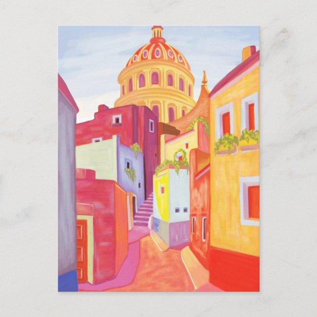 Cartão Postal Poster de viagens do México (Frente)