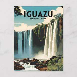 Cartão Postal Poster de viagens do Parque Nacional do Iguazu