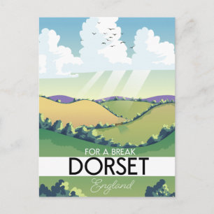 Cartão Postal Poster de viagens Dorset England