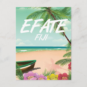 Cartão Postal Poster de viagens Efate Fiji Pacific