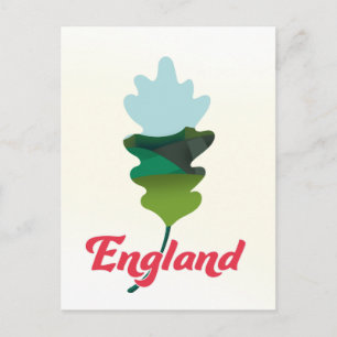 Cartão Postal Poster de viagens England Oak Leaf