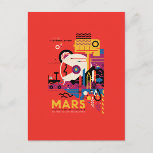 Cartão Postal Poster de viagens Mars, Turística, Planeta, Astron