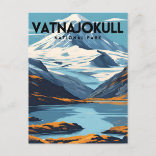 Cartão Postal Poster de viagens Nacional do Parque Vatnajokull