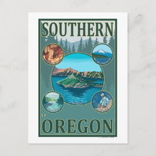 Cartão Postal Poster de viagens OregonScenic do Sul