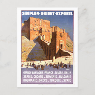 Cartão Postal Poster de viagens Orient Express