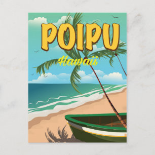Cartão Postal Poster de viagens Poipu Hawaii