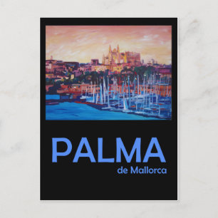 Cartão Postal Poster de viagens Retro Palma de Maiorca