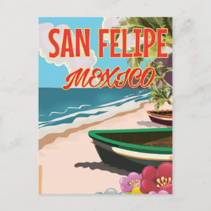 Cartão Postal Poster de viagens San Felipe Beach Mexico