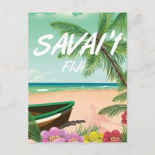 Cartão Postal Poster de viagens Savai'i Fiji Samoa