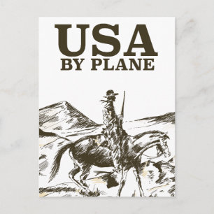 Cartão Postal POSTER DE VIAGENS USA Cowboy