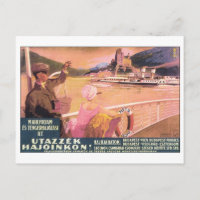 Poster de viagens Utazzek Hajoinkon Budapest