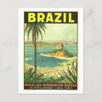 Poster de viagens Vintage Brasil
