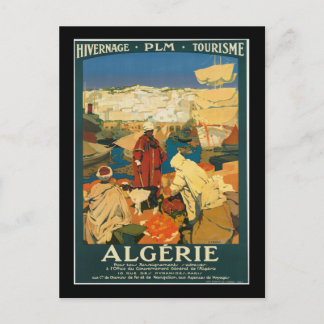 Cartão Postal Poster de Viagens vintage da Argélia