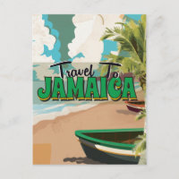 Poster de Viagens vintage de Casamento Jamaica