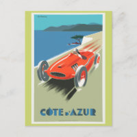 Poster de Viagens vintage do Azur