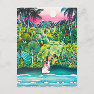 Cartão Postal Poster de viagens Vintage Hawaii