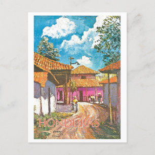 Cartão Postal Poster de viagens Vintage Honduras
