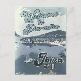 Cartão Postal Poster de Viagens vintage Ibiza Espanha