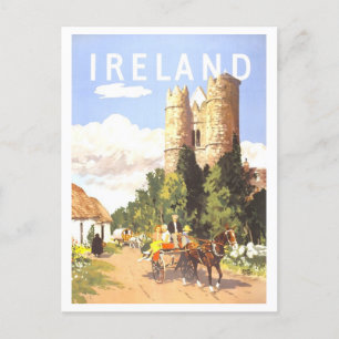 Cartão Postal Poster de viagens Vintage Irlanda