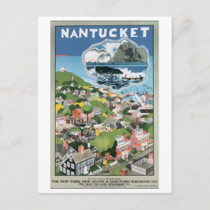 Cartão Postal Poster de Viagens vintage Nantucket