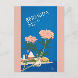 Cartão Postal Poster de Viagens vintage Retro Praia das Bermudas