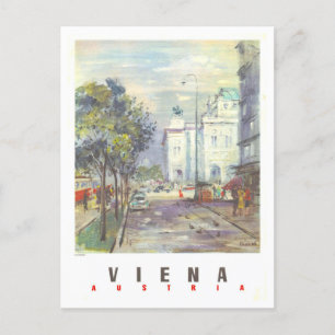 Cartão Postal Poster de viagens Vintage Viena Áustria