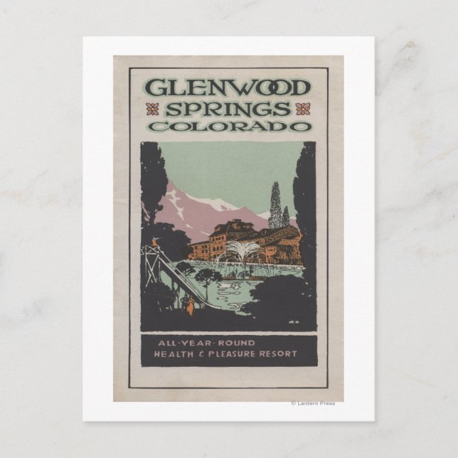 Cartão Postal Poster do Health Resort nº 2 (Frente)