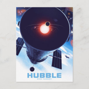 Cartão Postal Poster do telescópio espacial Hubble.