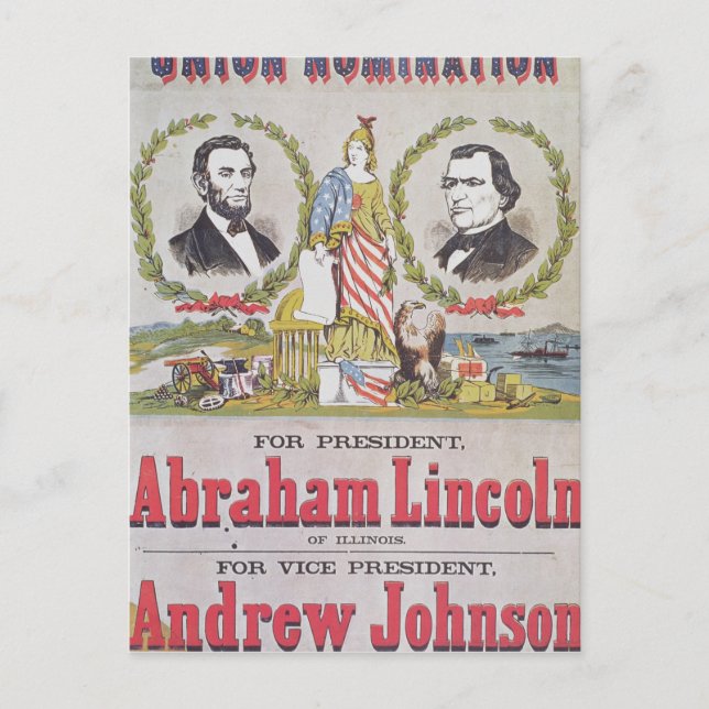 Cartão Postal Poster eleitoral da campanha para a união (Frente)