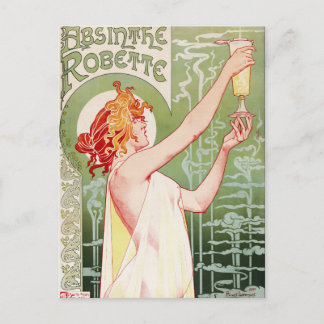 Cartão Postal Poster francês o "absinto Robette " do nouveau da