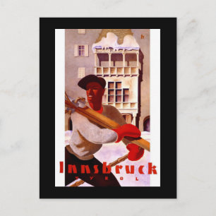 Cartão Postal poster "Innsbruck" Viagens vintage
