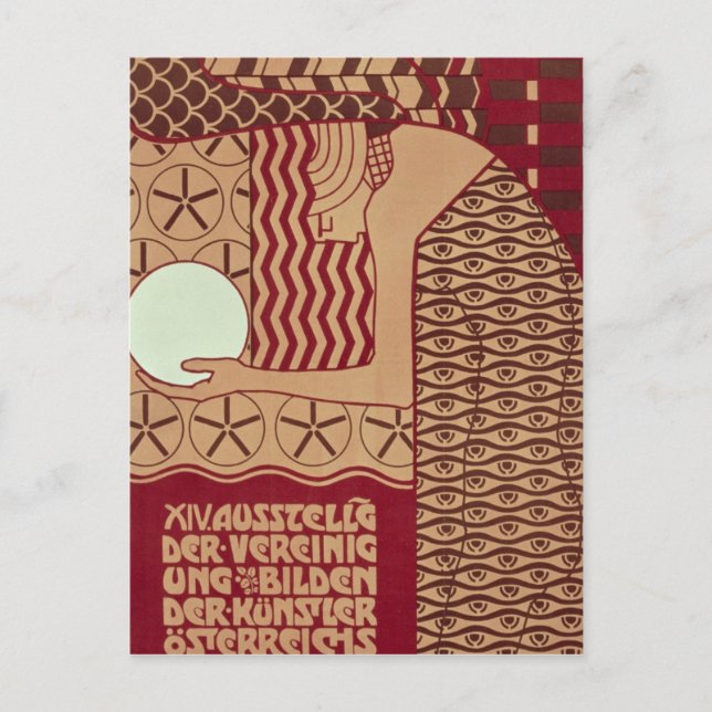 Cartão Postal Poster para a exposição 14 de Viena (Frente)