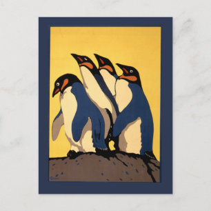 Cartão Postal Poster Para O Transporte De Metrô Para O Zoológico