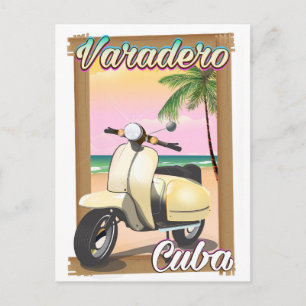Cartão Postal Poster patinete de de colheita de Varadero Cubano