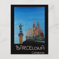 Poster retro Barcelona