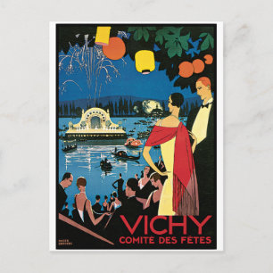 Cartão Postal Poster vintage Art Vichy França
