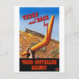 Cartão Postal Poster vintage da Austrália restaurado