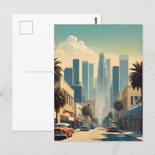 Cartão Postal Poster vintage de Los Angeles