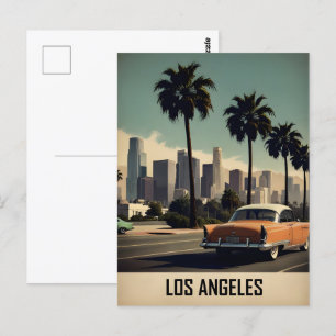 Cartão Postal Poster vintage de Los Angeles