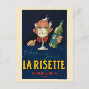 Cartão Postal Poster vintage La Risette França 1926