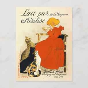 Cartão Postal Poster vintage Lait pur de la Vingeanne stérilisé
