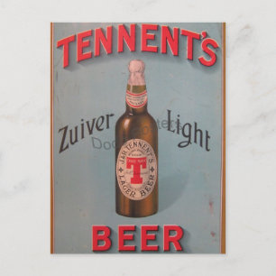 Cartão Postal Poster vintage original da famosa cerveja de Glasg