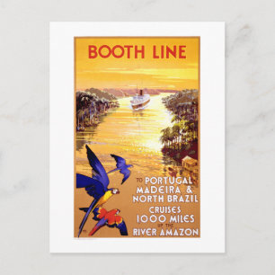 Cartão Postal Poster vintage Portugal Madeira do Norte do Brasil