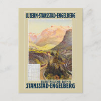 Poster vintage Stansstad-Engelberg 1910