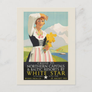 Cartão Postal Poster vintage White Star 1931