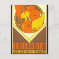 Poster WPA Dieta Equilibrada Nova Iorque 1936 - 39