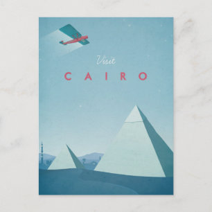 Cartão Postal posters de viagens vintage - Cairo - Cartão-postal