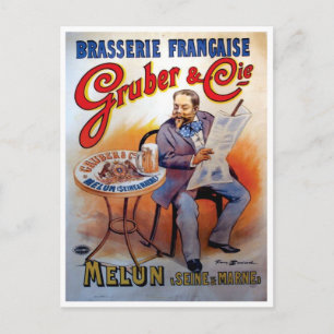 Cartão postal - Posters Vintage Gruber & Cie