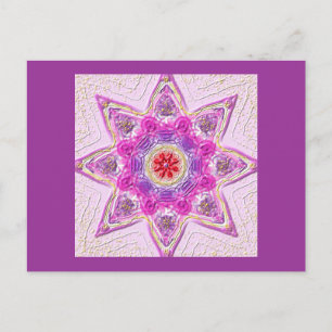 Cartão Postal Postkarte 02 "Estrela de Violeta"