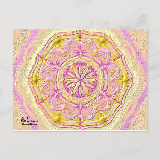 Cartão Postal Postkarte 19 "Violet Daisy" (Frente)